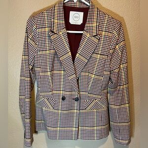 1901 Multicolor Fall Plaid Women's Blazer